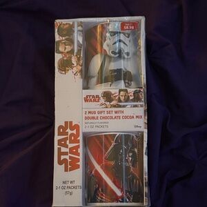 Star Wars Mug Set with Cocoa Mix - Red and Black